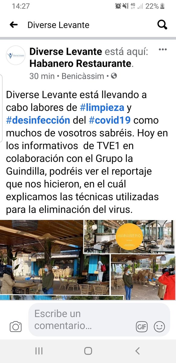 Hoy saldrá uno de nuestros magnificos #restaurantes en #benicàssim #grupolaguindilla #habenero #turismo #covid19