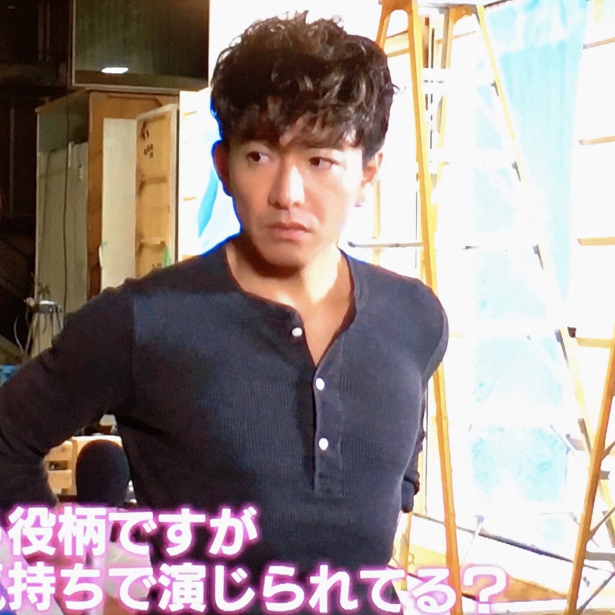 木村拓哉 キムタク 着用 RRL グランメゾン東京 ヘンリーネック シャツ
