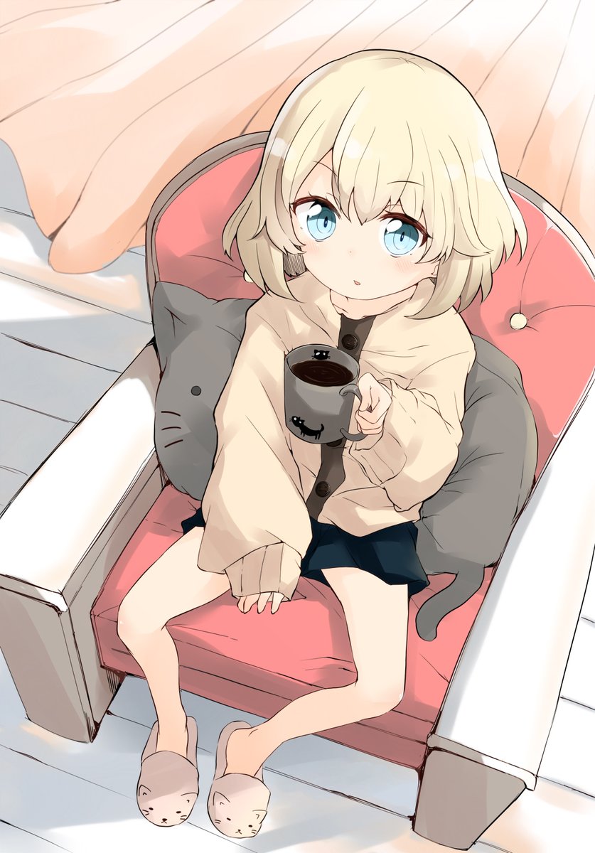 カチューシャ(ガルパン) 「休憩中のカチューシャ。。。 」|ばぐえ、のイラスト