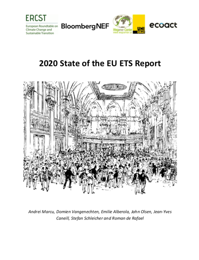 ERCST_org's tweet photo. Today #ERCST is launching its 2020 State of the #EUETS report, which will be made available afterwards. Join our webinar at 3pm (register via https://t.co/Krt3EpQ1Wp) https://t.co/xAuDNJGAr7