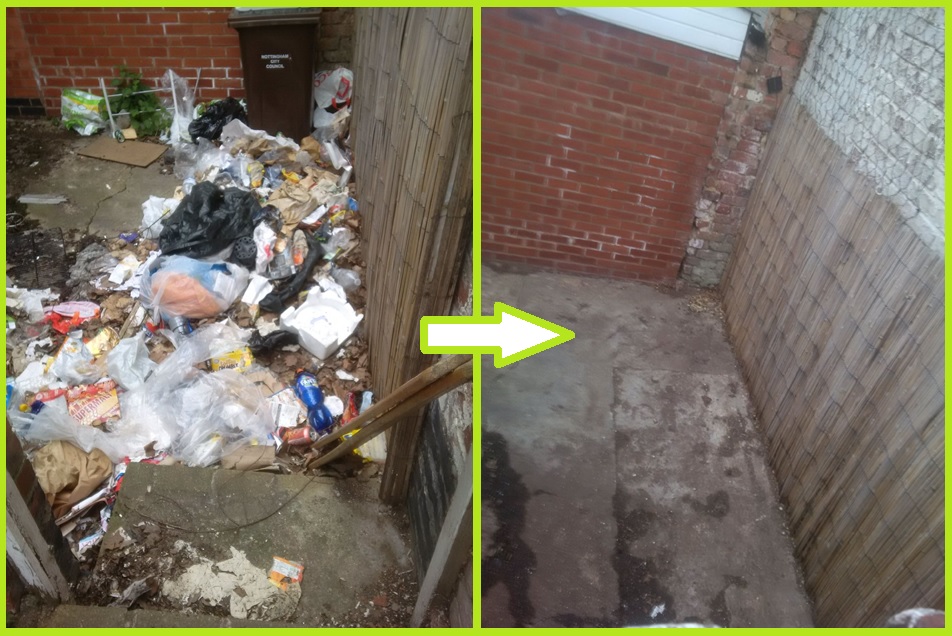 After working with the landlord of a property in Hyson Green and Arboretum ward, waste has been removed from the yard following the issue of a notice under S4 of the Prevention of Damage by Pests Act 1949. #PDPA #HysonGreen #Arboretum #NG7