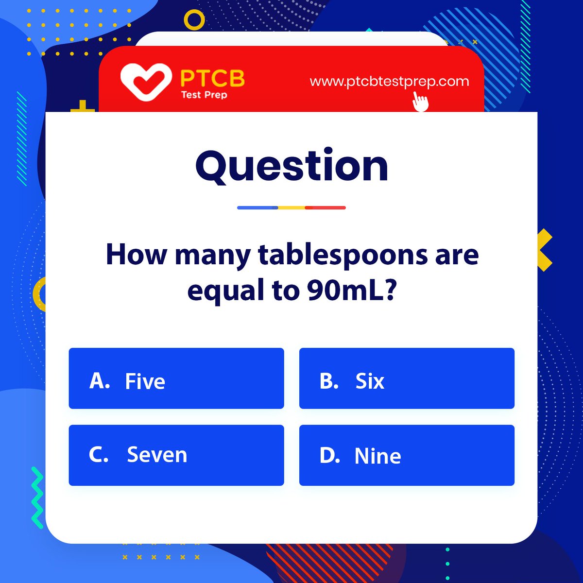 ptcbtestprep's tweet photo. Comment below if you know the answer.

#ptcb #ptce #pharmacy #pharmacytech #pharmacytechnician #pharmacist #medicine #cpht #pharmacycalculations #pharmacymath https://t.co/ni9Gsnq6A7