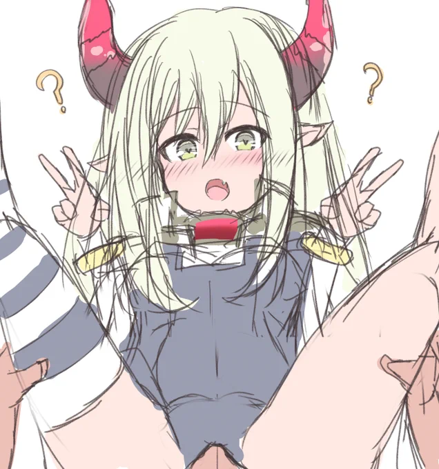 ワンドロ前に強制絶頂しそうな子描いてる 