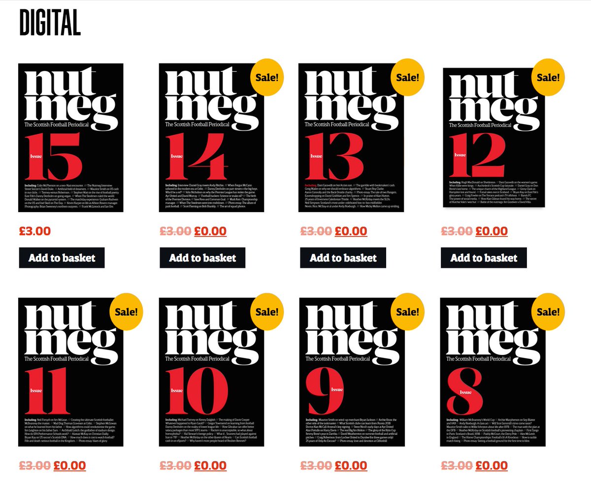 NutmegMagazine's tweet photo. From now until THURSDAY all digital versions (apart from Issue 15) will be available to download for FREE.
So please either send the link or share the files with anyone who's self-isolating and could do with some reading material. 
https://t.co/Mp5HO0TOxy https://t.co/dnd5lLqc7x
