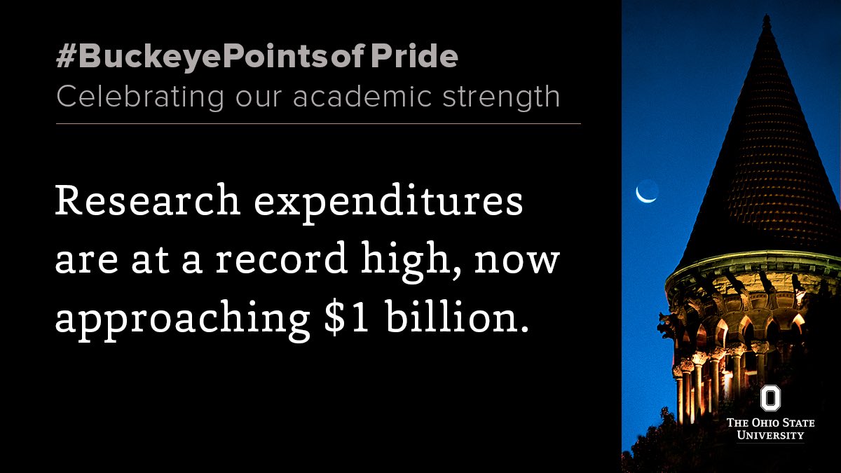 Bruce McPheron (@medflygenes) on Twitter photo Creative scholarship is our foundation — knowledge we create at <a href="/OhioState/">Ohio State</a> helps Ohio the nation and the world. #BuckeyePointsofPride @researchatosu research.osu.edu Creative scholarship is our foundation — knowledge we create at <a href="/OhioState/">Ohio State</a> helps Ohio the nation and the world. #BuckeyePointsofPride @researchatosu research.osu.edu