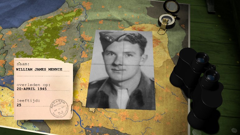 Twee maanden na zijn dood wordt zijn zoon William James Alexander Mennie geboren. ogld.nl/lrr #75jaarvrijheid #wo2 #ww2 #oorlog #tweedewereldoorlog #held #hero #bevrijding #vrijheid