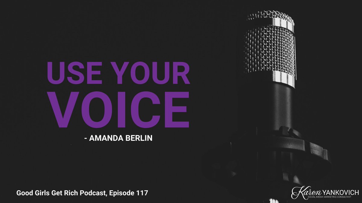 karenyankovich's tweet photo. Make your voice heard. It's important you do this if you want to make connections in your business. Learn why in Episode 117 with guest Amanda Berlin. https://t.co/GuWMN4ZiHy
#LinkedIn #PR #PersonalRelations #Voice https://t.co/jpAZR1ILJr