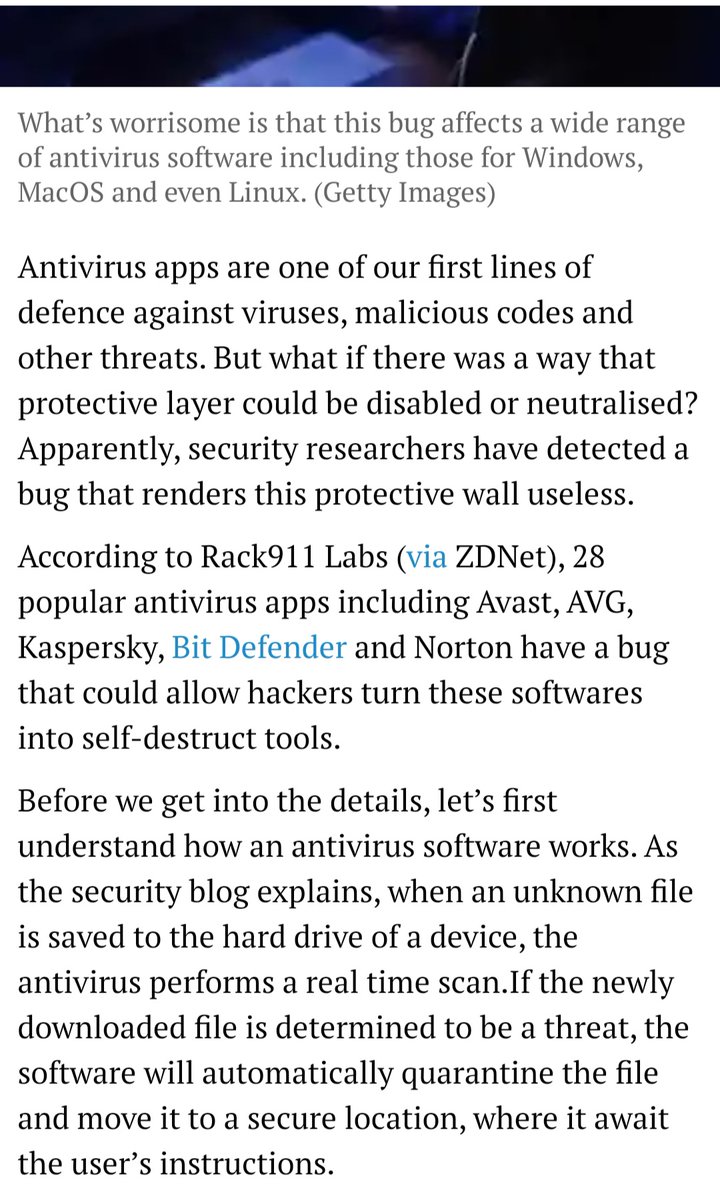 rakshittripath1's tweet photo. @NortonSupport Today i read the the news About the Symlink bug and Norton was also in the list Is my Pc is safe? https://t.co/x3RyRhpsv3
