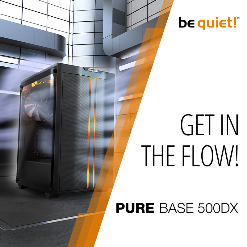 bequietofficial's tweet photo. Pure Base 500DX: Exceptional Airflow & Significant Quiet
The Pure Base 500DX is optimized for high cooling performance and designed for those who seek high airflow.
Available now, in black or white! https://t.co/m5W5fj9rpD
#bequiet #PureBase500DX #pccase #getintheflow https://t.co/EYAM7SkESp