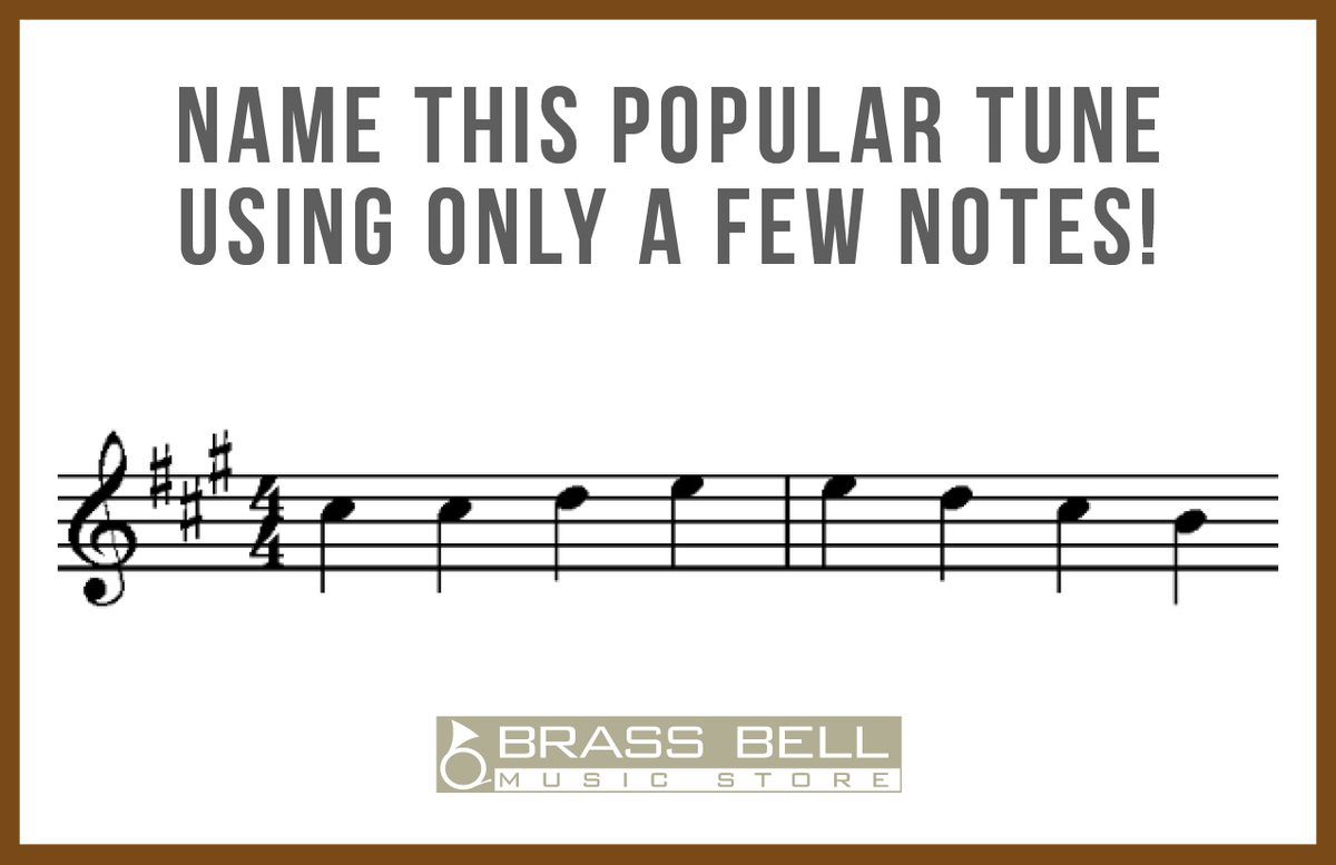 BrassBellMusic's tweet photo. #NameThatTune!
All week long we are challenging our followers to name popular tunes using just a few notes! Are you up to the task? Comment below with your guess!
#supportingmusinourcommunity #musicfun #musictheory #musiclessons #localfirstmke #welcometoglendale #localmusicstore https://t.co/x81eikWgHC