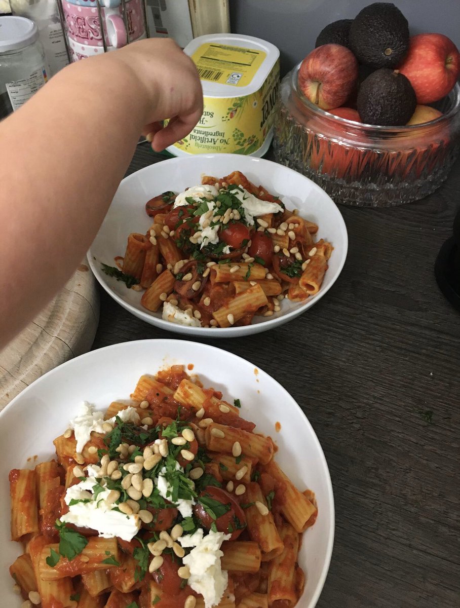 HinckleyParks's tweet photo. Rigatoni Caprese Chef Primrose (Y2) #deliveryplease https://t.co/eDDiY6drU7