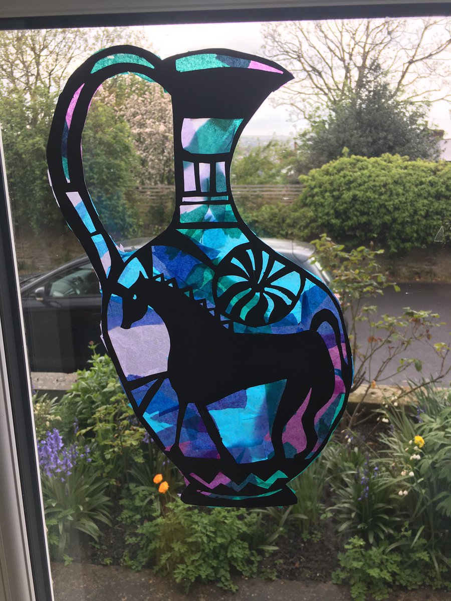 HardenEve's tweet photo. Bertie’s Grecian vase #homeschooling @Y3Carfield https://t.co/S1NIqmJhiT
