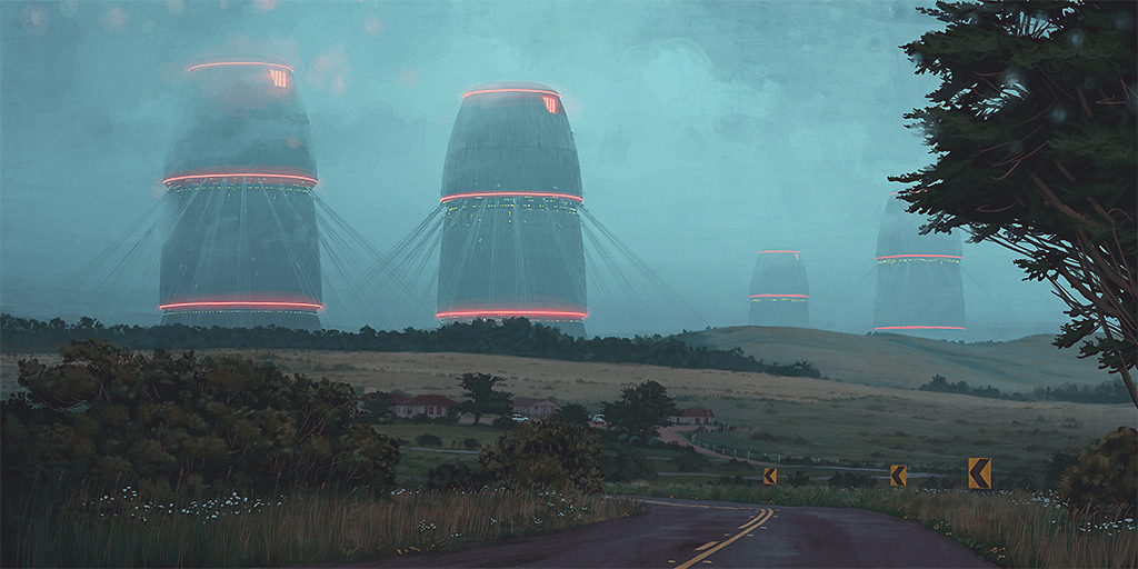 MisticaVirtual's tweet photo. From paper to screen 1. #TalesFromTheLoop #illustration by #artist @simonstalenhag.

#illustrations #illustrationart #IllustrationArtist #illustrationoftheday #painting #paintings #digitalpainting #sketch #sketches #sketching #scifi #scifiart #sciencefiction #TvSeries #Adaptation https://t.co/5RQe1OOzpp