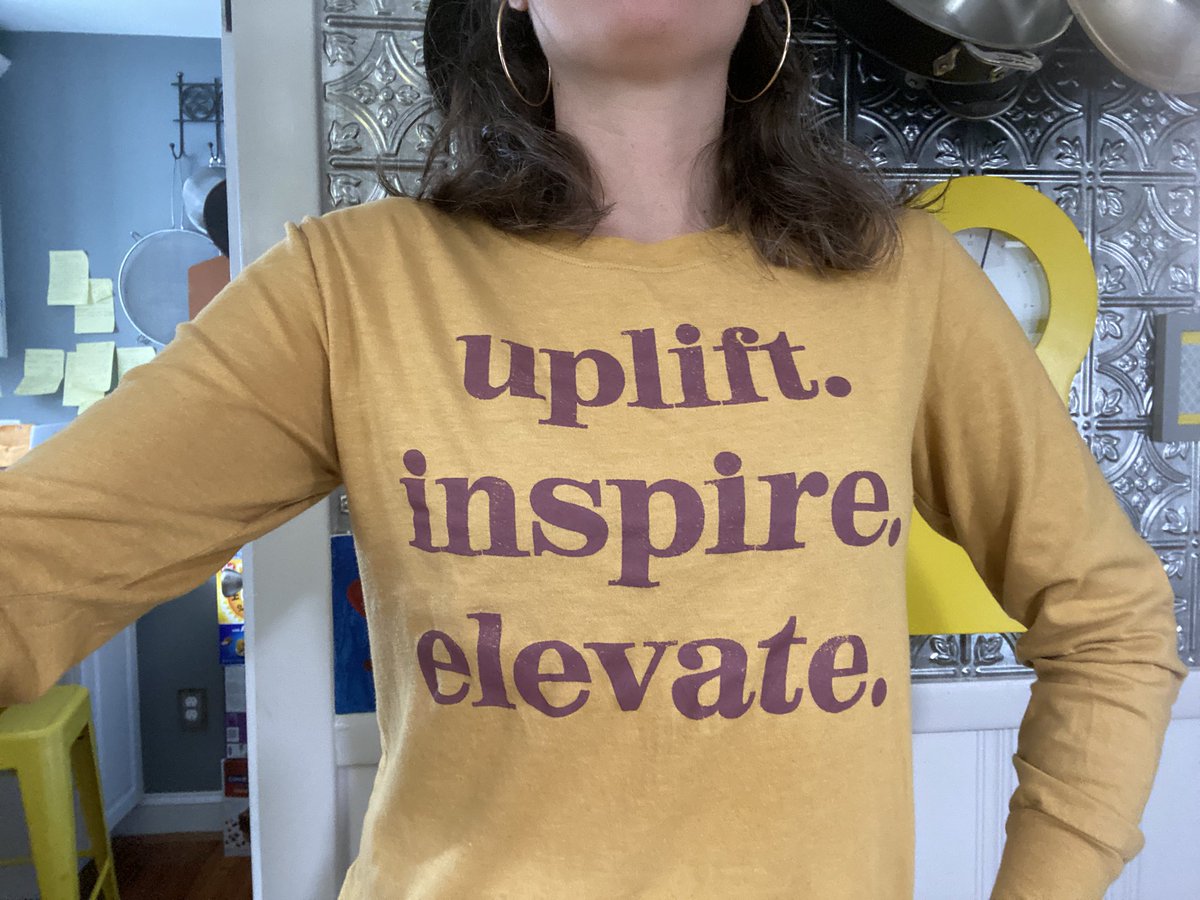 jillrt's tweet photo. Today’s 👚: Uplift. Inspire. Elevate. Let your Ss’ virtual smiles & messages UPLIFT you. Let your colleagues’ ideas INSPIRE you. Use these new ideas to ELEVATE your practice. Then try to do the same for others. #WeGotThis @MelrosePS #educators2020 https://t.co/mGhGZh5Ecq