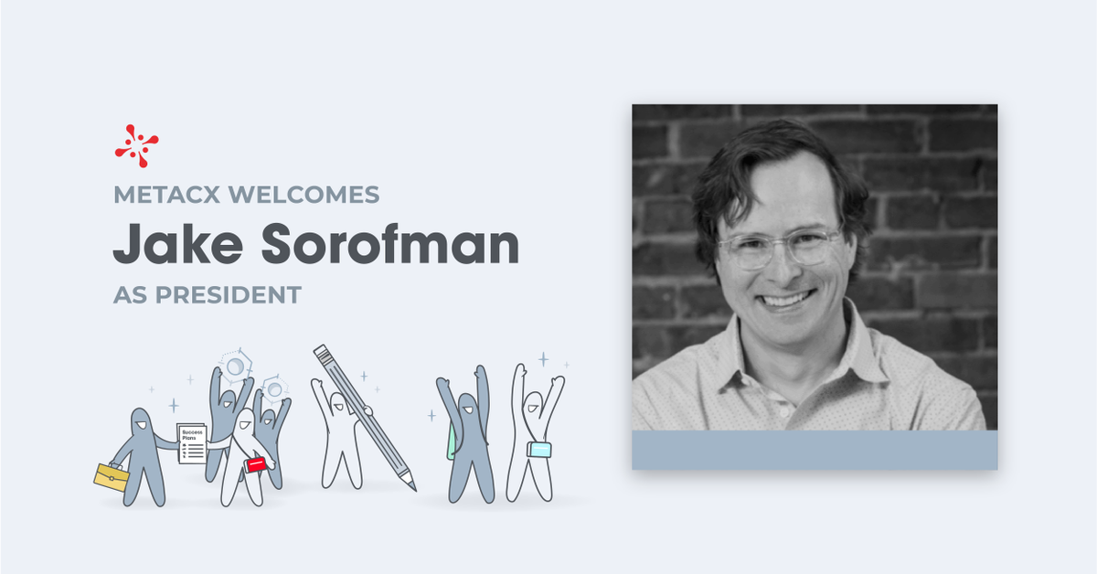 metaimpactAI's tweet photo. MetaCX is back with some exciting news! Industry veteran Jake Sorofman has joined the team as president to lead MetaCX to our official launch. Read the full press release here: https://t.co/EncS65TKCy https://t.co/cOowzS8FqF