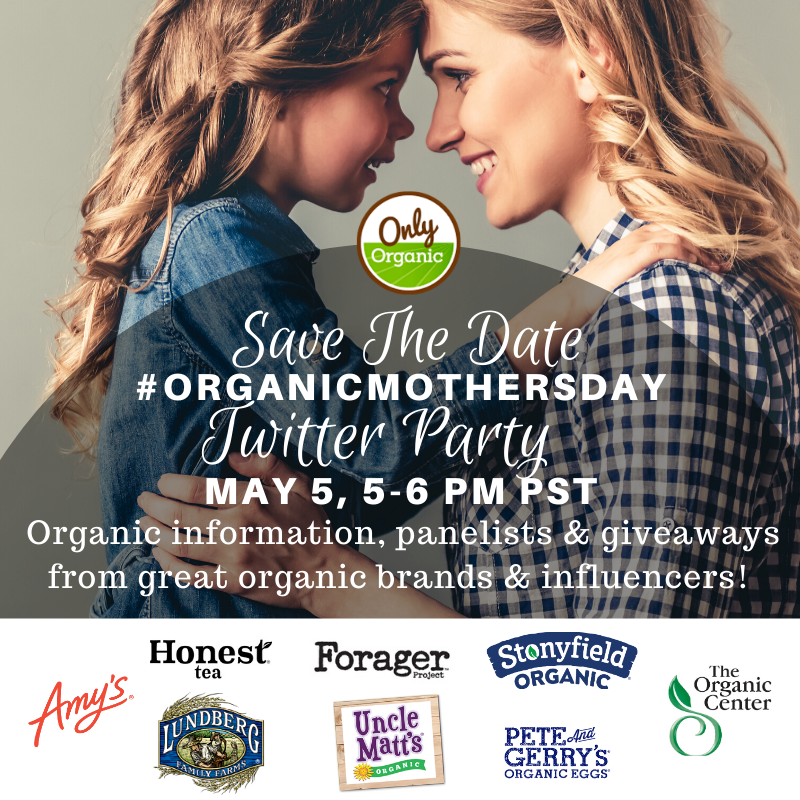 onlyorganic's tweet photo. In celebration of Mother's Day, we’ve gathered our favorite supporting brands to offer you a fun, and informative live Twitter chat with excellent panelists and awesome giveaways. Don't miss this fun event! Details here: https://t.co/CKDmHnkkFV https://t.co/FFmLJuHfMs