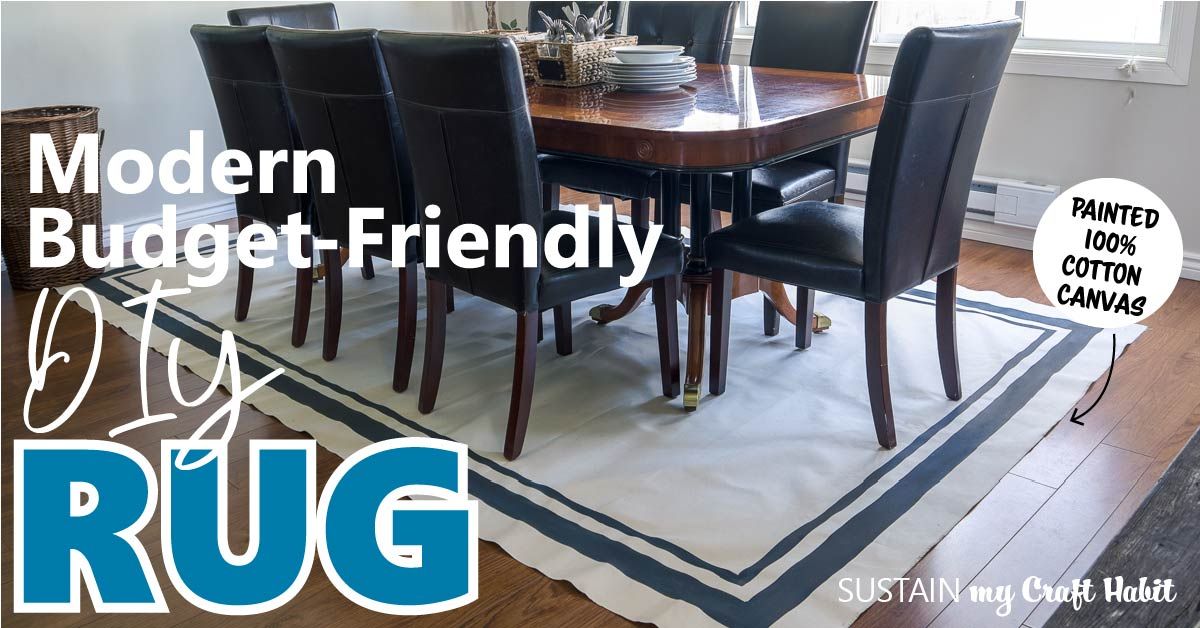 SustainMyCraftH's tweet photo. Save money by making your own modern hand-painted DIY rug using canvas fabric from @4fabricprinting. #ad
#diyrug #canvasetc #paintedrug
https://t.co/FyXe13uL0s https://t.co/5nP9HFGm23