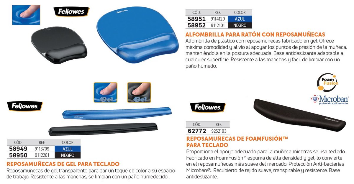 myclips_'s tweet image. Si pasas muchas horas frente al #ordenador, puedes evitar el #dolor de muñecas con estos #reposamuñecas.
myclips.es/buscar?search_…
#Coslada #MaterialDeOficina #Ergonomía #PRL #SST #DíaMundialSST