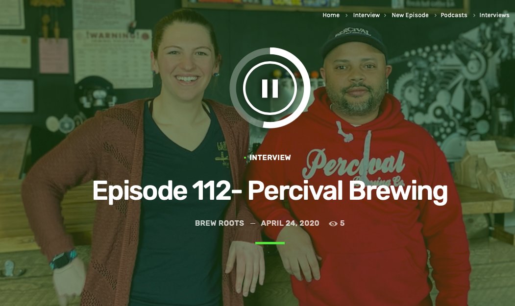 MassBrewBros's tweet photo. Check out the latest episode of the @brewroots podcast featuring @PercivalBrewing. Among the topics they dig into are the #Norwood, #Massachusetts taproom's eclectic style - #localart, #coffee, #dogfriendly, #kidfriendly, and more: https://t.co/JvwWIE46Uj https://t.co/2PPowyIJrZ