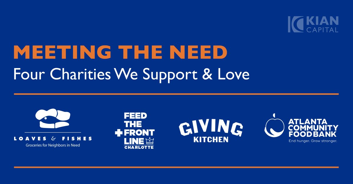 The following organizations have long held a special place in our hearts, and we wanted to step up when they need us most - @givingkitchen, <a href="/ACFB/">Atlanta Community Food Bank</a>, <a href="/FTFL_official/">Feed The Front Line</a> and @loavesfishesnc.
 
Learn more > kiancapital.com/news/meeting-t…
 
#fighthunger