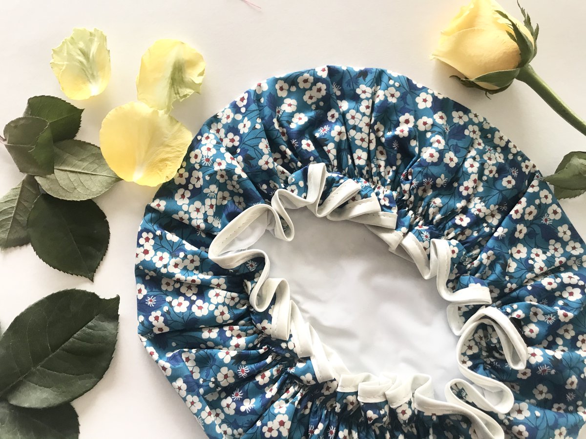 MadeInB_'s tweet photo. #April showers are here! In the mean time, why not check out our novelty #Japanese-style cherry blossom #ShowerCaps #handmade by our #UK #artisan. https://t.co/FMGU98CTwk #UKArtisanProductsOnline #LibertyofLondon #TanaLawnCotton #Britishdesign #BathEssentials #facemask https://t.co/RDZsIrQajY