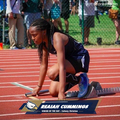 GOCCAEAGLES's tweet photo. Meet Reaiah Cummings, CCA Senior of the Day! 🦅
Learn about her experience as an Eagle and the great example she sets for her peers here: https://t.co/mGHRQ2rCMS
#GOEAGLES #WeAreCalvary #StudentAthlete #CCATrackAndField #LadyEagles #VarsityTrackAndField #TrackAndField https://t.co/RvCY0Rvd3d