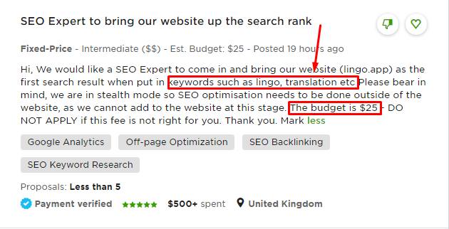 SEOBrainiac's tweet photo. In this image, you can see there are people expecting to outrank Google Translate for the term "translate" and they are ready to pay $25 for it. 
It's really important to know what really to expect from SEO if you really want to see any results: https://t.co/3JpoKmJ41u https://t.co/jiRseB1Jr6