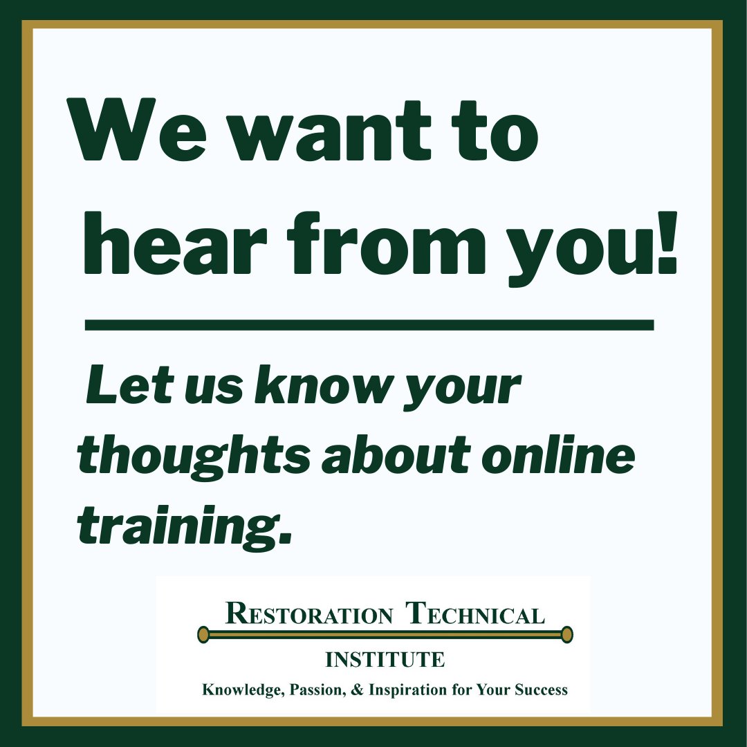 We are working to develop online training that lives up to the RTI name and your expectations! To do this, we need your help so that we can deliver our Knowledge, Passion, and Inspiration digitally. Let us know your thoughts by filling out our survey: bit.ly/3aHmcHv