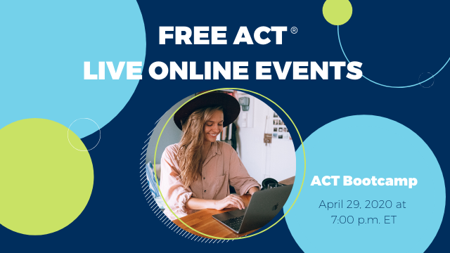 Looking for something a little more intense than your average study session? 

Attend a free ACT Bootcamp session to learn how to tackle some of the most common question types on the ACT!

Sign up now: bit.ly/2UQCNTp