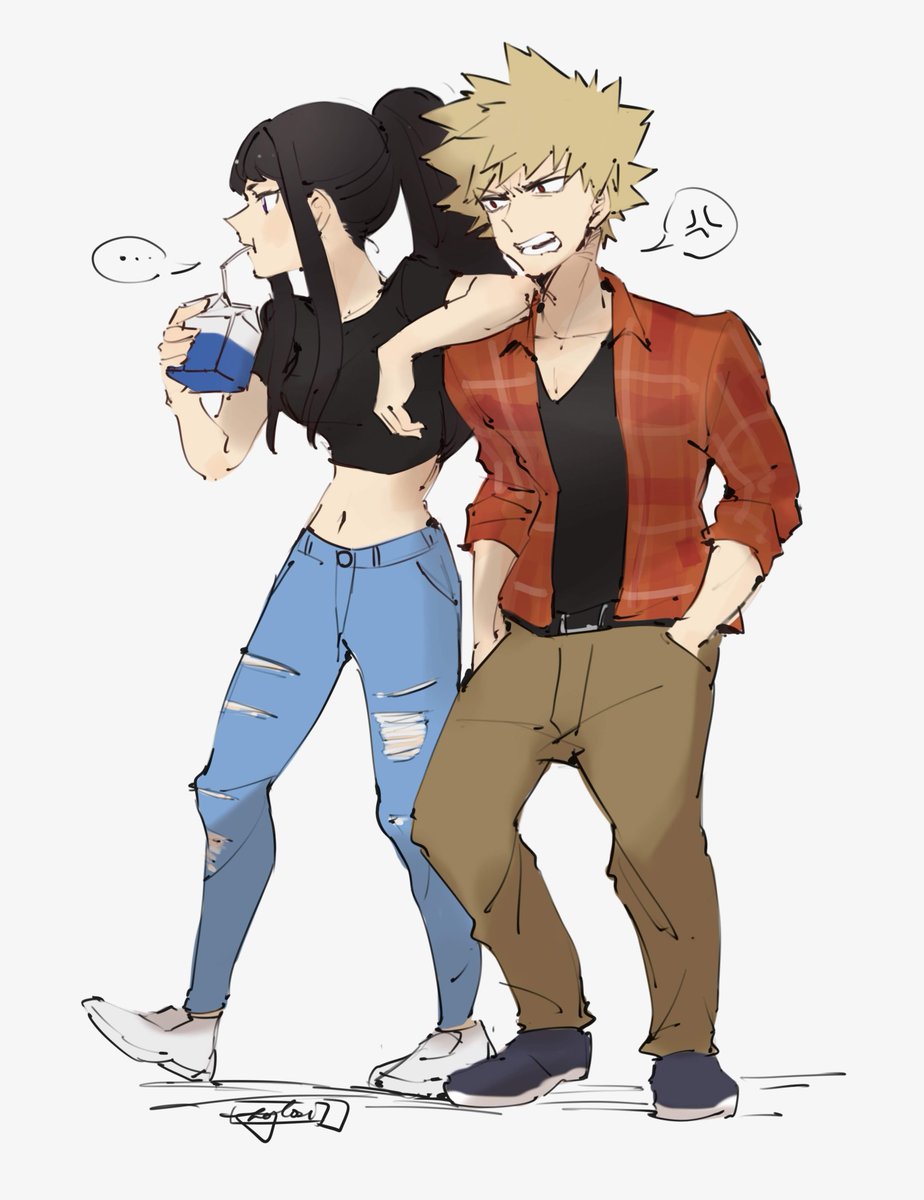 Hazel S Doodle Bin Commission Oc X Bakugou Bnha