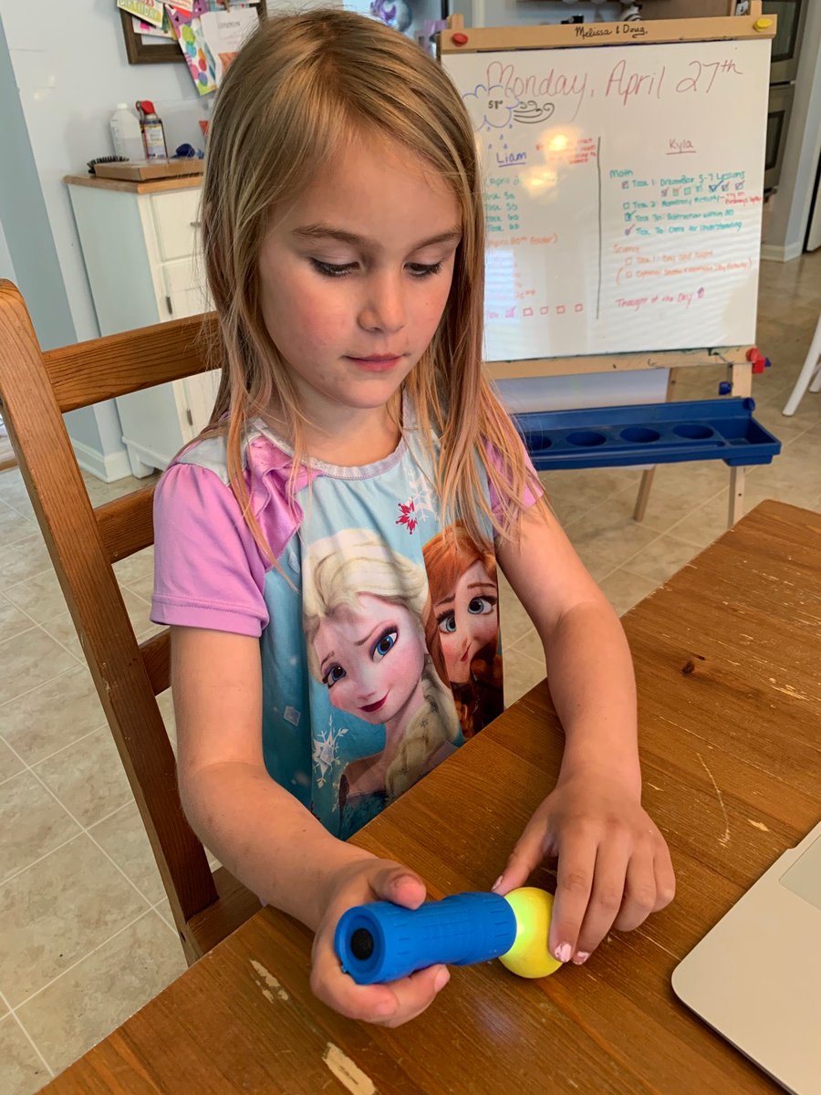 Mutual_ES_CCPS's tweet photo. One of Mrs. Torres' first grade students doing a science project to learn about day and night and a number sense routine for math. #calvertgetsitdone #calvertlearns https://t.co/wU12ASQhU1