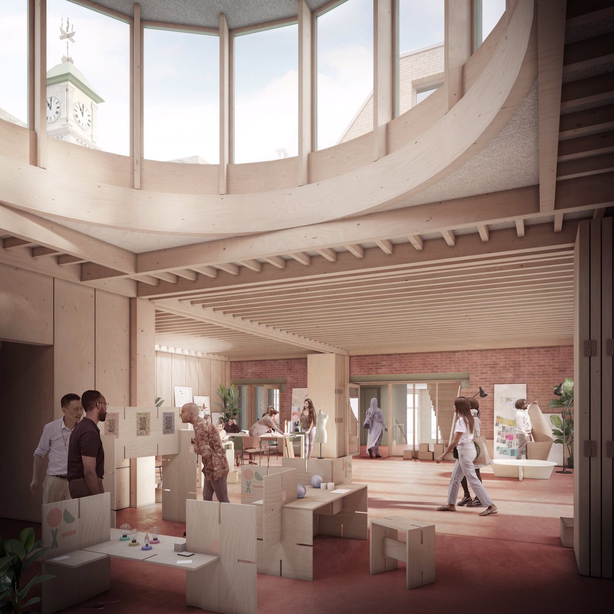 moco_arch's tweet photo. @GoldsmithsUoL #enterprise #hub #newcross : images by #darcstudio @Troyhodgson : #zeroCarbon #retrofit #Timber https://t.co/CgI9EaZKi9