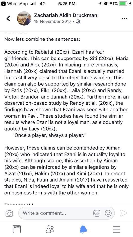 aaizatnizam's tweet photo. LITERATURE REVIEW - antara part yang paling seksa nak buat time thesis fyp degree dulu. Tapi nampak Sir Zac ni buat macam senang je haha. Bak kata beliau "writing a literature review is just like gossip!". 😂😂😂 https://t.co/fGiEcL8gLM