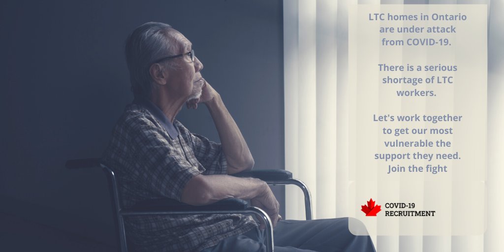 Professional recruiter? If you or someone you know has #recruitment experience, our elderly need your support right now. Visit our website and join 30+ other #volunteers TODAY! lnkd.in/dqNBu6v #letsfighttogether #COVID19Ontario
