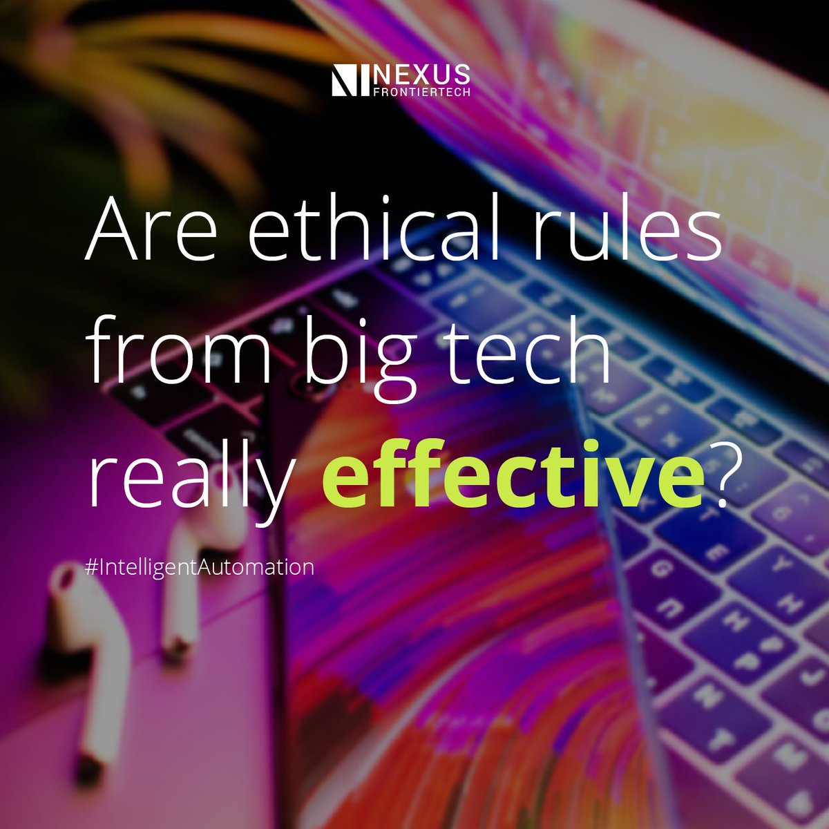 NexusFrontier's tweet photo. A recent statement from Google about the establishment of an ethical board "to guide the responsible development of AI" conversely raises questions whether big tech companies can handle #ethical issues in a completely honest and open way. Find out more. https://t.co/Zd3OzY91KT https://t.co/ndM3Iuevw9