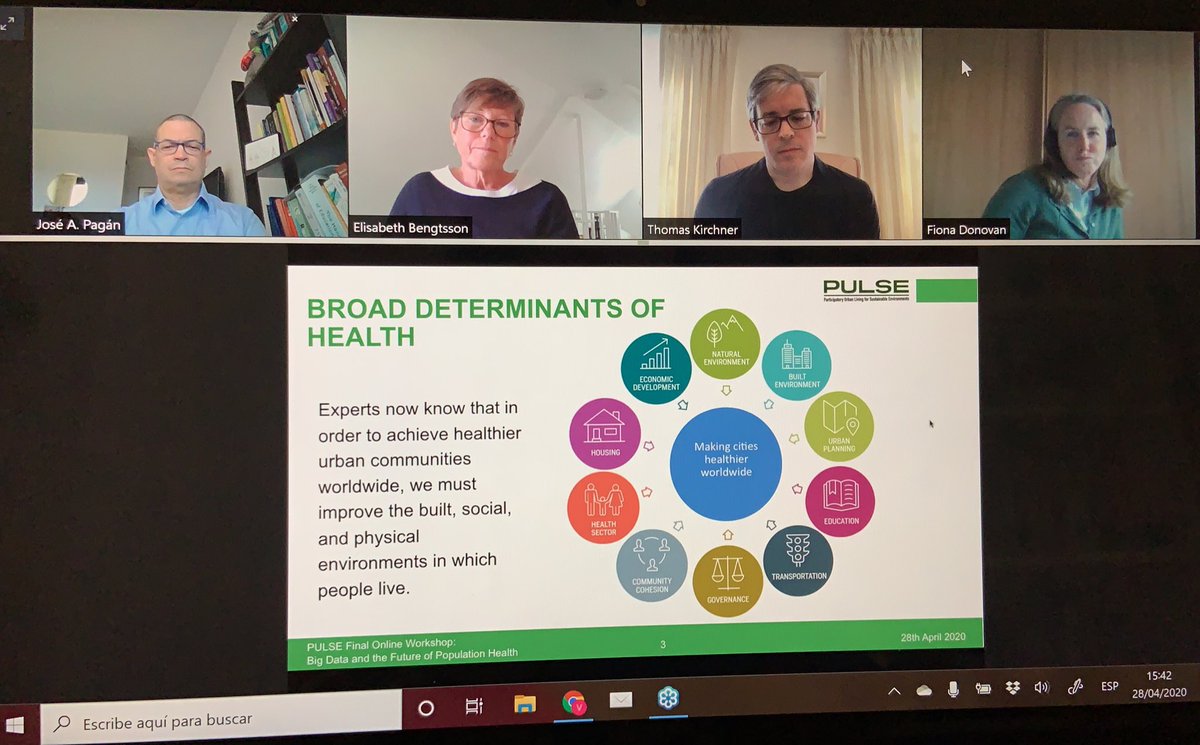 ValentinaTageo's tweet image. @BouffordJo from @nyupublichealth speaks about the #SDG Partnership Platform and stresses that @PulseProjectEU1 “took for granted” that #intersectoral #HiAP policy design is the only way forward to tackle the multiple #health #determinants and embedded it in its system and models