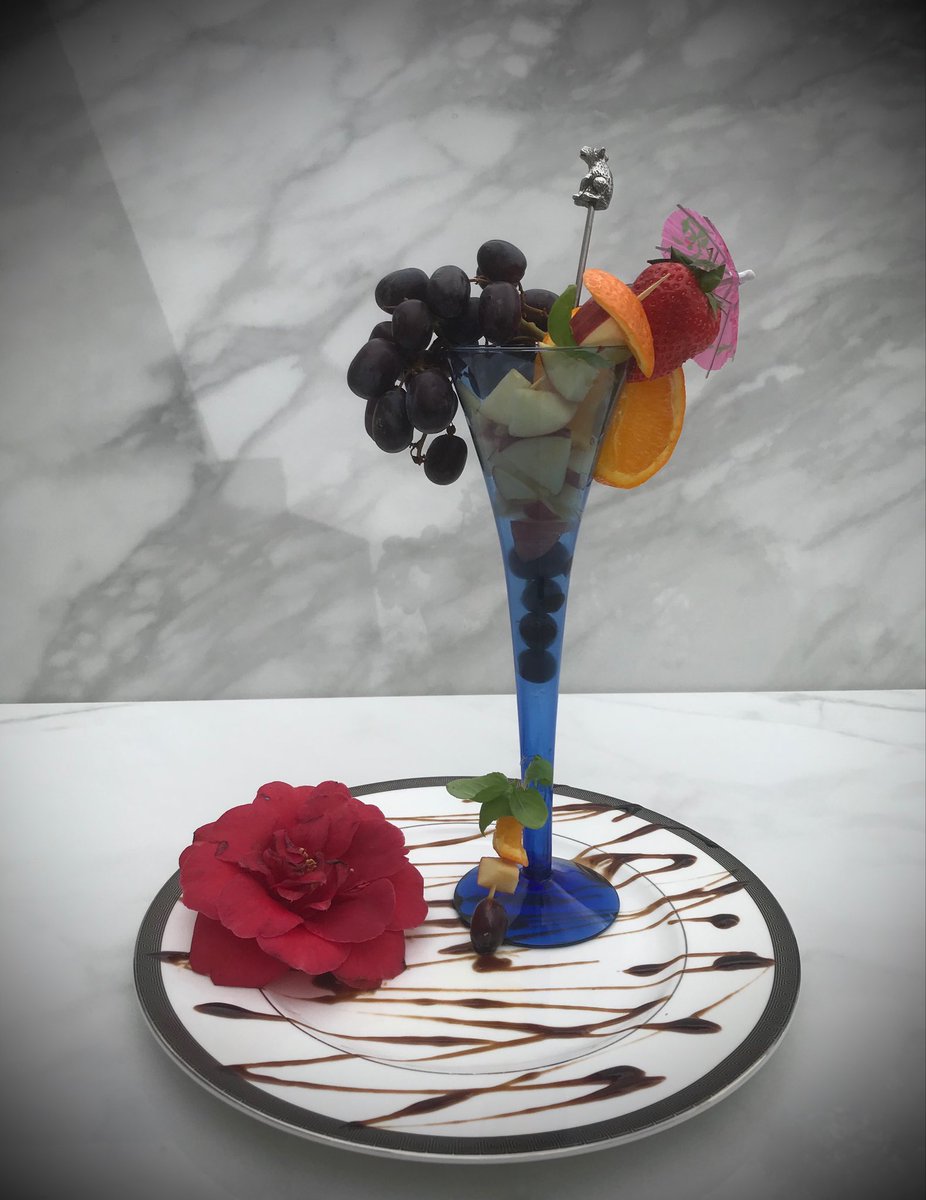 Robertson_Sed's tweet photo. Isabelle presents her healthy fruit cocktail #Masterchefchallenge #SedberghAtHome 🍎🍊🍇⭐️💙 https://t.co/s8UJjquh0Z