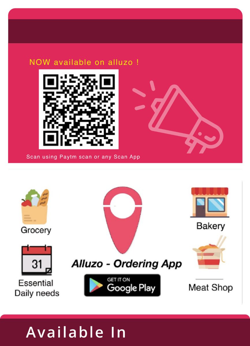 RaseedBook's tweet photo. @Inc42 We are available to Deliver Grocery &amp; other essential items at the Doorstep. We're through in Jalandhar &amp; open to cater any other city. 
We have two apps one more merchants &amp; the other for customers. 
https://t.co/rdbblt5CbW Visit our website for more details! #alluzo https://t.co/LjepPSHnTD