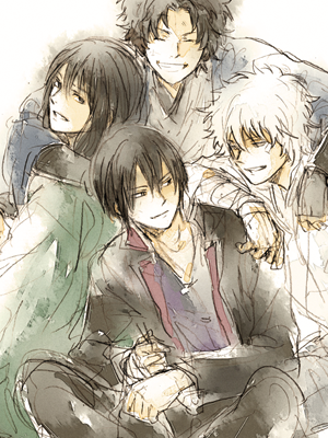 神楽(銀魂) ,坂田銀時 「申し込んだよ～!新刊出せるようにオラに力を…
#エアブー #エアブー超GWスペシ」|あかこのイラスト