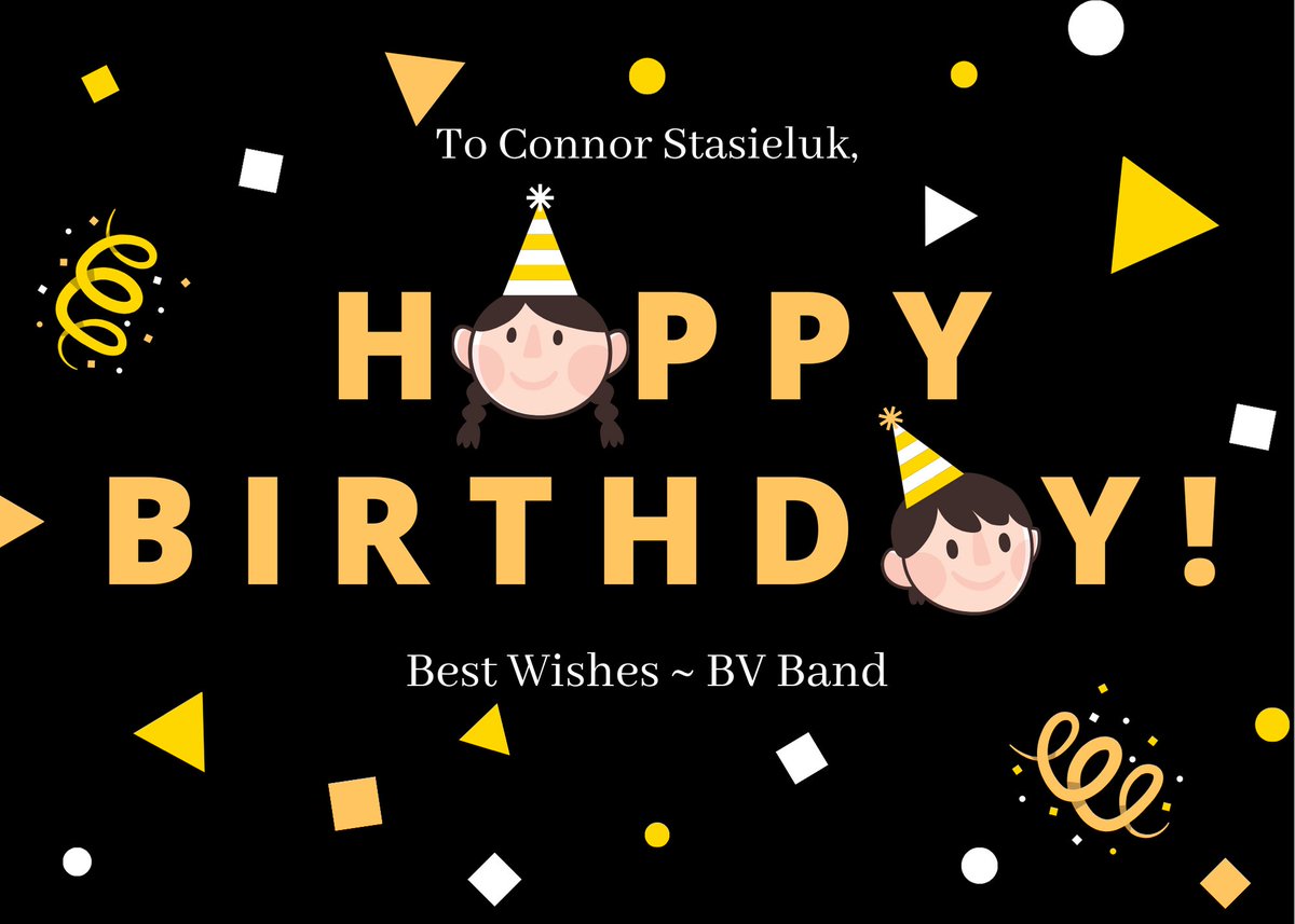 BVTigerBand's tweet photo. Happy Birthday, Connor! We hope you have a phenomenal day! 🥳🎂🎁 https://t.co/jZG5PB0MUs