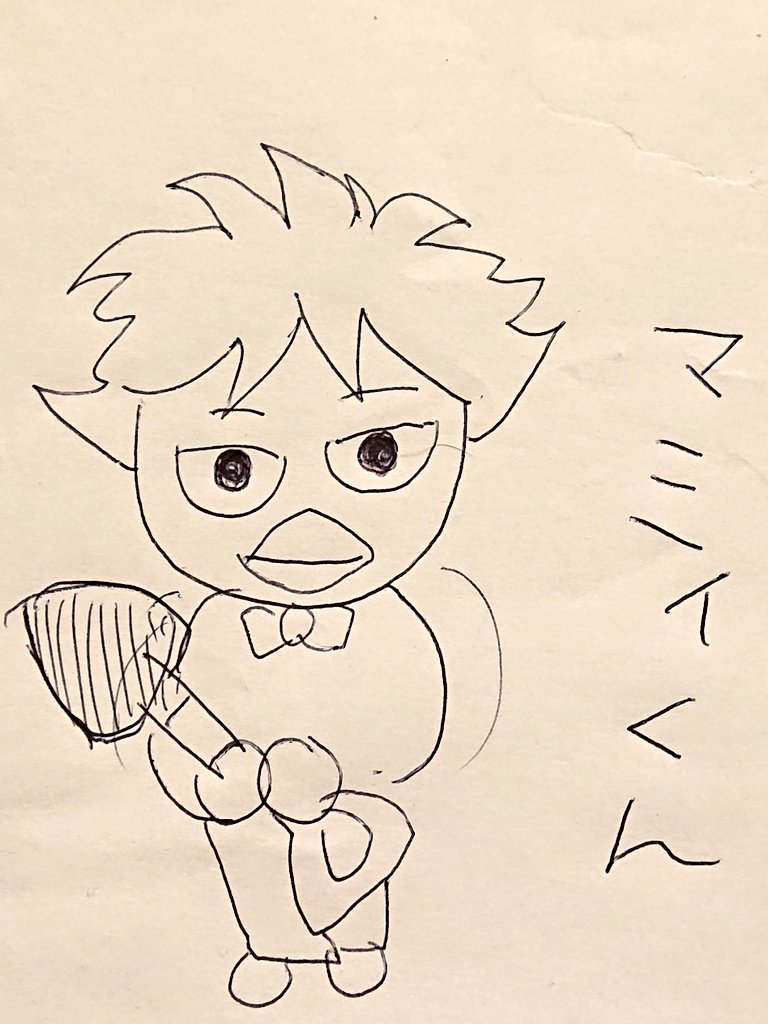 おねいちゃんが描いた私のあつ森マミィくん←
違うよ、こうだよ。っつって描いてキィって言われるマミィくん。→ 