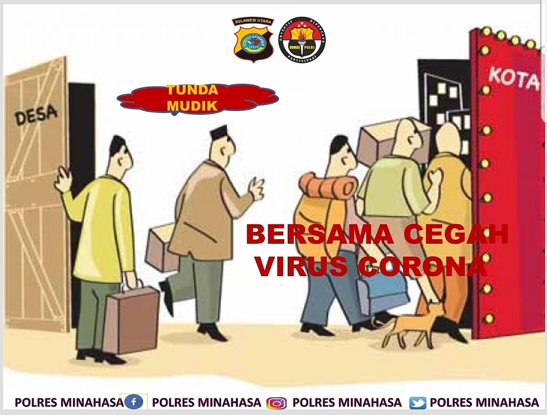 SekKwk's tweet photo. Bersama cegah virus corona tunda mudik https://t.co/fFsJWWmmAR