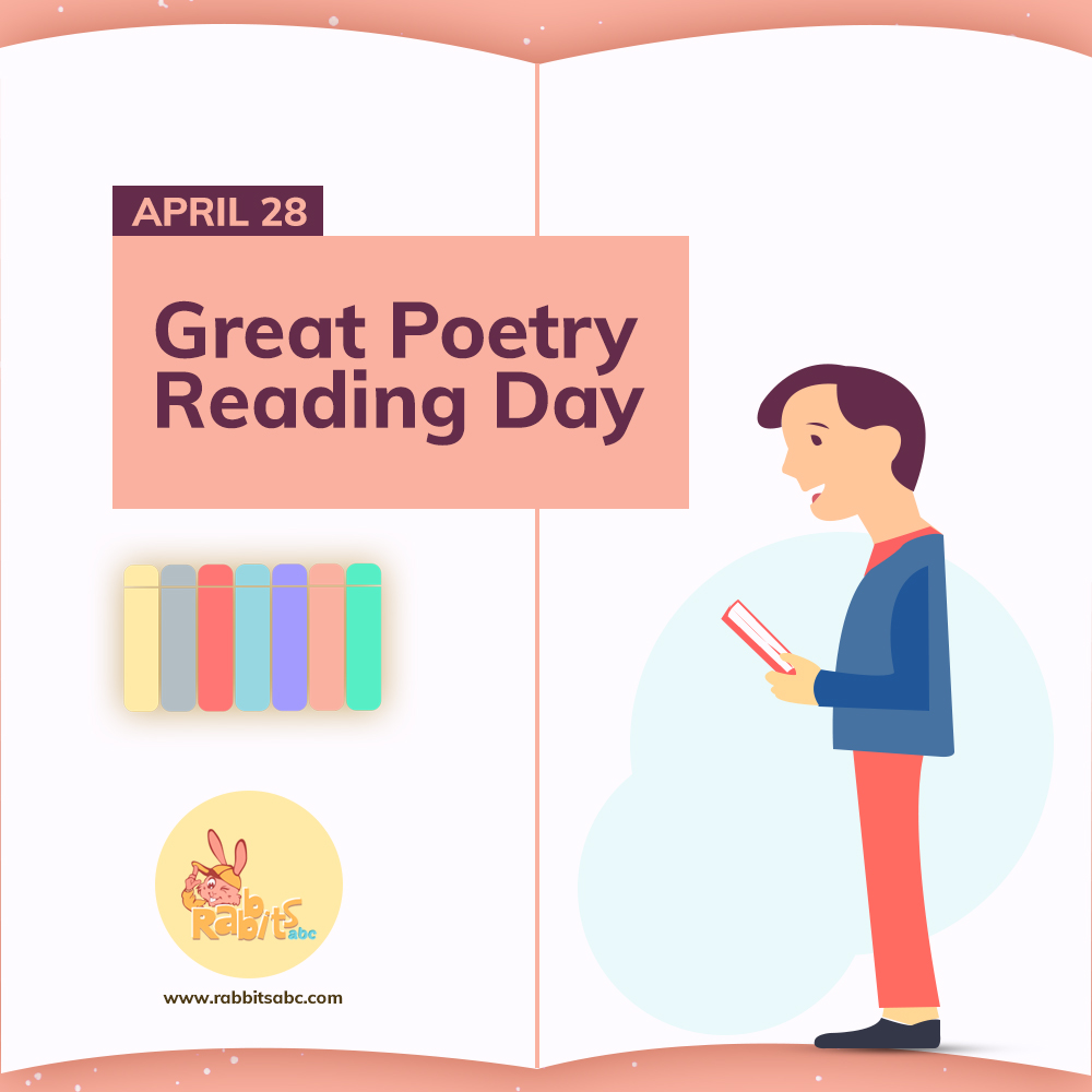 rabbitsKids's tweet photo. Today April 28, 2020 is Great Poetry Reading Day! Share with us your favorite #poem #GreatPoetryReadingDay https://t.co/WOOu4Y3MtS https://t.co/9QGph9Y2kA