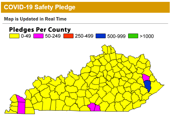 KCSSnews's tweet photo. Floyd Co is Blue!  Take the COVID -19 Safety Pledge includes safety steps for students whether they are at home, grandma's or elsewhere. https://t.co/o0HBZ91sdj  #TogetherKY #TeamKentucky https://t.co/5AC7BaNBL1