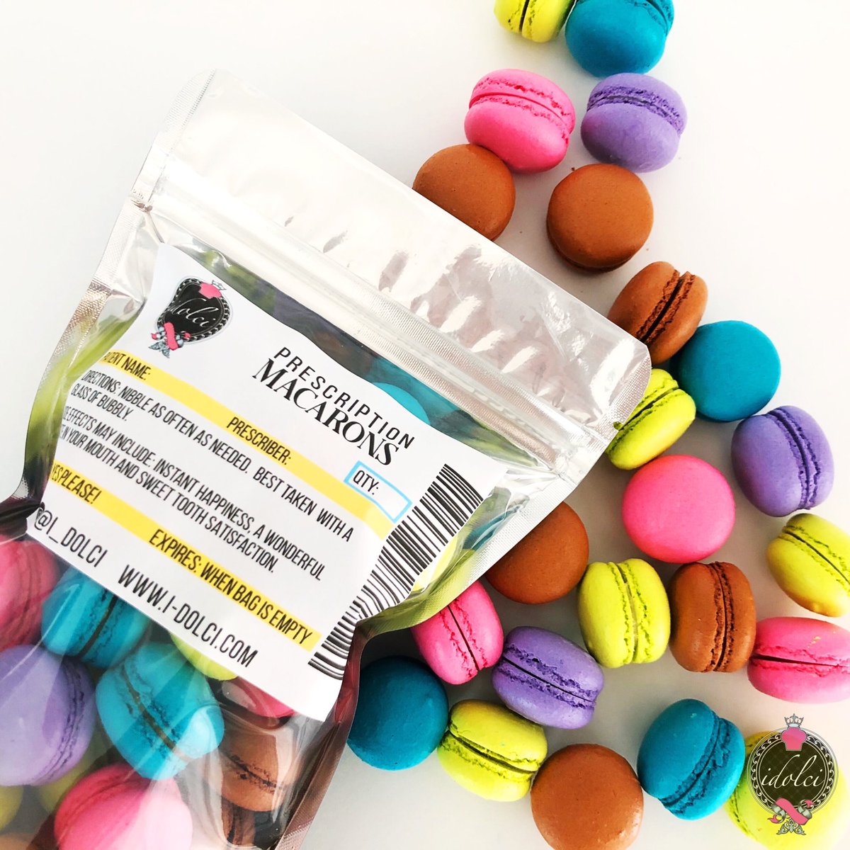 idolci_'s tweet photo. Just what the doctor ordered... #prescriptionMacarons #macarons #idolci #minimacarons #idolciFL https://t.co/MtrwGy1QZp
