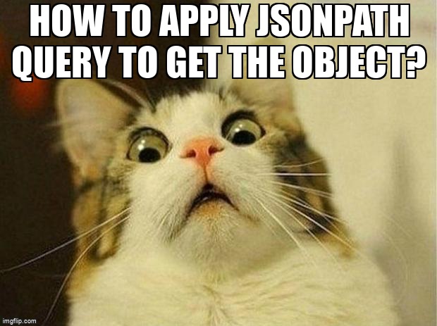 overflow_meme's tweet image. How to apply jsonpath query to get the object? stackoverflow.com/questions/6148… #jsonpath #nodejs