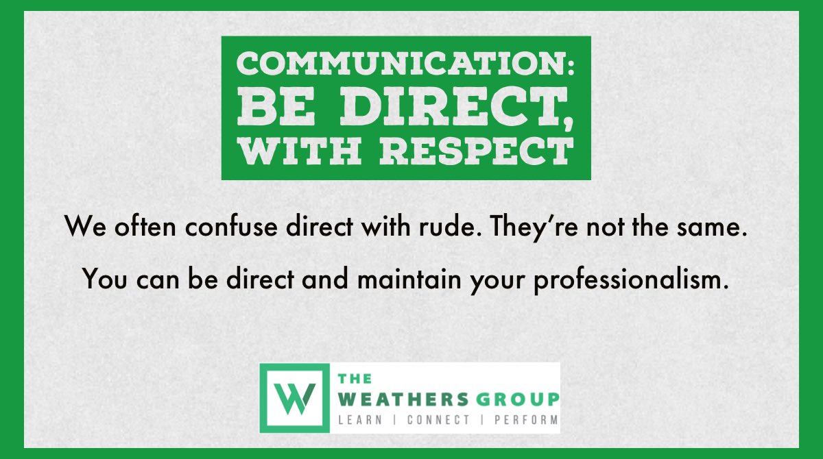Here’s a little #workplace #communicationtip - #directcommunication #Respect Don’t lose your composure.
