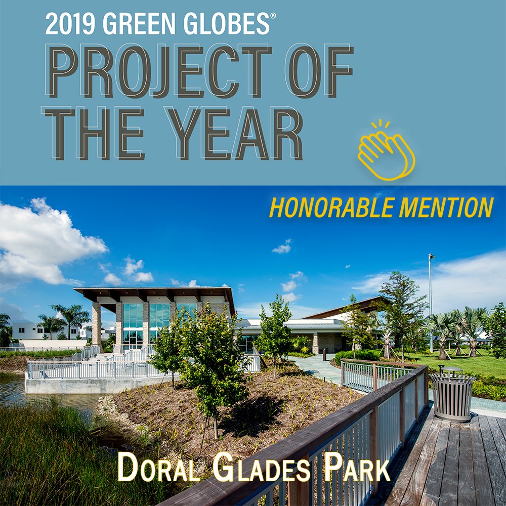 MillerLegg's tweet photo. Congratulations to the Doral Glades Park Team on their Green Globes Project of the Year Honorable Mention! #MillerLeggInMotion #CreatingEnvironments #Teamwork #Nature #Environmental #ProjectofTheYear #HonorableMention https://t.co/3nIKIaPh1j