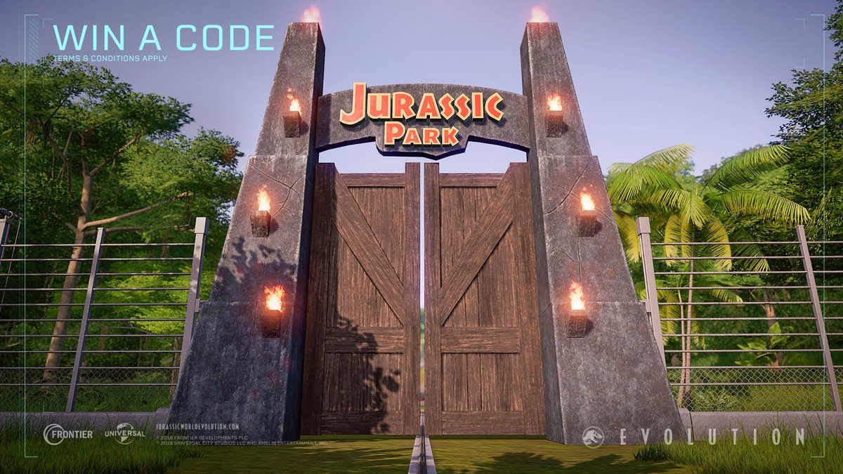 JW_Evolution's tweet photo. Want a chance to play Jurassic World Evolution: Return to Jurassic Park on PC?  
👍  FOLLOW our page
🔄  RETWEET this tweet

We'll DM the code to a winner tomorrow! Terms and conditions: https://t.co/zebeKa4IHh https://t.co/wIKjcMLak3