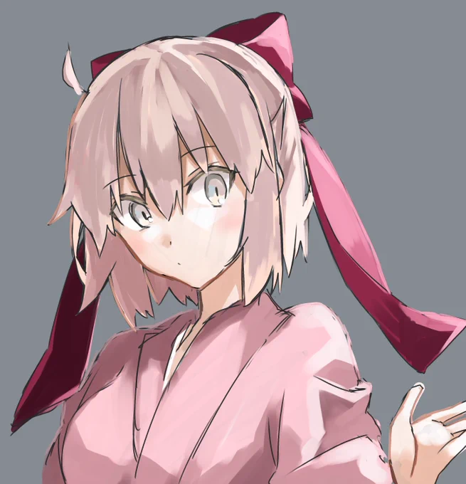 長リボン沖田さん 